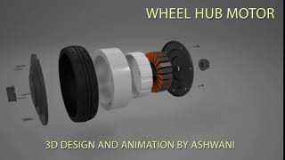 3D Animation - Wheel HUB motor