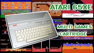 Atari 65XE Gameplay – 9 Games from a 50-in-1 Multicart (Real Hardware)