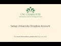 How to Set Up a University Dropbox Account