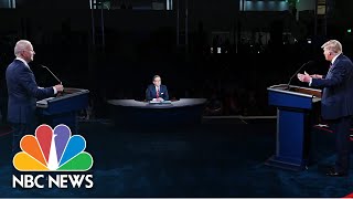 Wallace Tries To Keep Trump From Interrupting Biden At Debate | NBC News