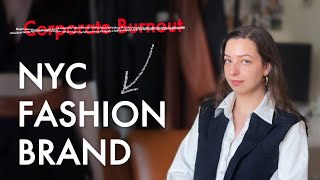 how to rage quit corporate 🇺🇸 and start a fashion brand in NYC ft. Zito