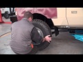 toyota land cruiser 70 series tyre change