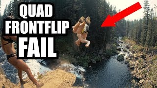 WORLD'S BEST CLIFF JUMPERS!!! Quads \u0026 Triple Flips Off Massive Waterfall!!!