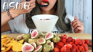 ASMR 건과일 먹방 건조딸기🍓 건조망고 건조무화과 리얼사운드 buah Trái cây khô