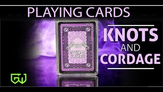 Knot tying playing cards