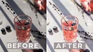 How to Edit Harsh Light Photos | FOOD PHOTOGRAPHY