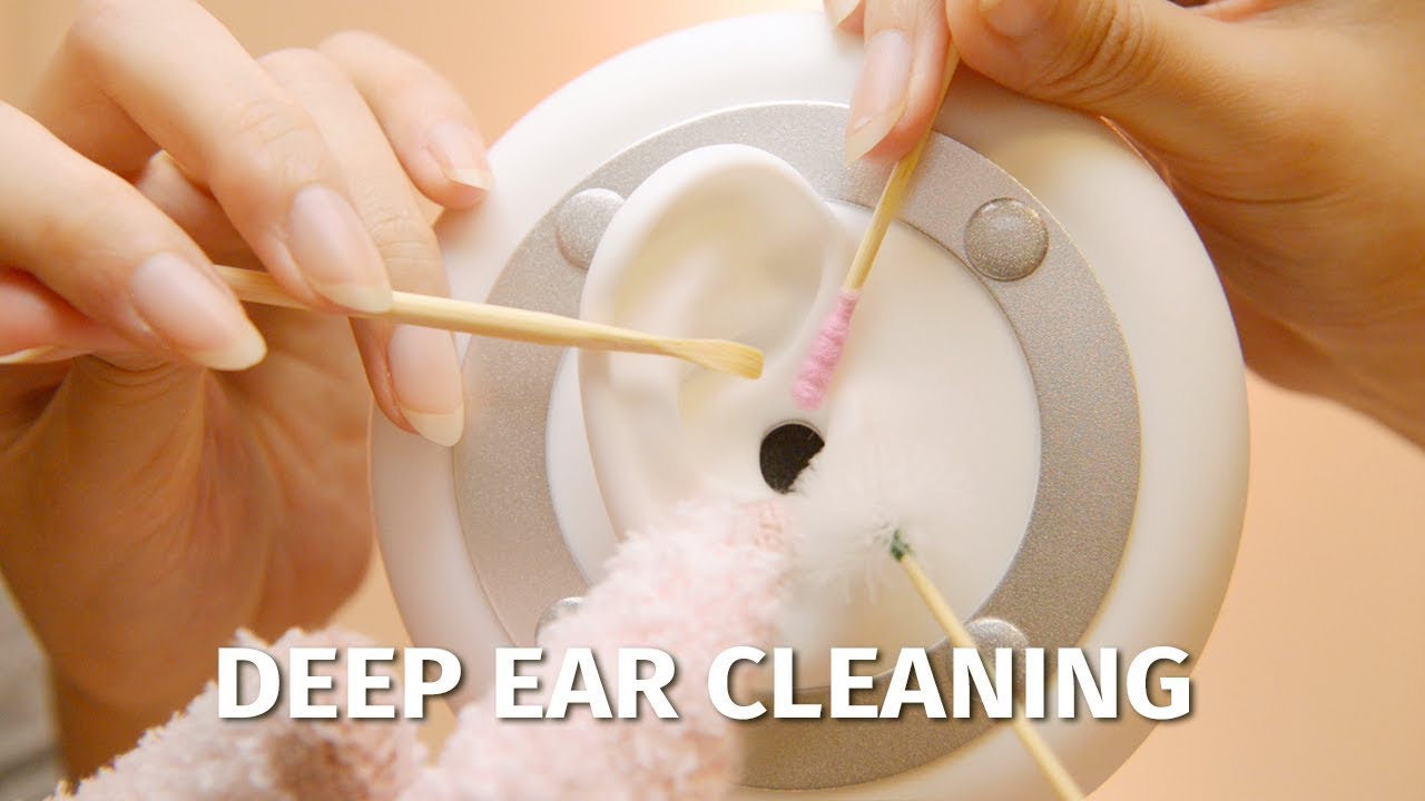 Asmr Deep Ear Cleaning Session 1 Hr No Talking Youtube