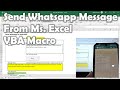 Send Whatsapp Message from Ms. Excel VBA Macro