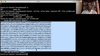 keytool Demonstration
