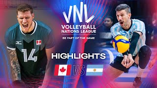 🇨🇦 CAN vs. 🇦🇷 ARG - Highlights | Week 2 | Men's VNL 2024
