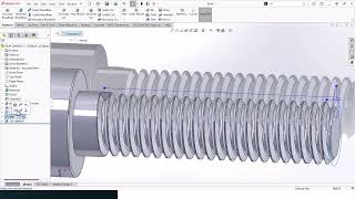 How To Design Allen Bolt / Hexagon Socket Head Cap Screw In SolidWorks