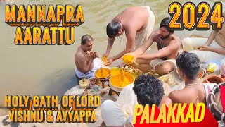 #Mannapra Aarattu# #Holy Bath of Lord Sree Mahavishnu \u0026 Ayyappan # #Mannapra, Palakkad (26 12 2024)#