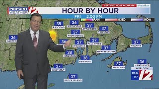 WPRI 12 Weather Forecast 01/09/25  Sunny Friday, Light Snow Saturday