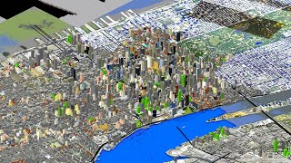Sie bauen GANZ NEW YORK in Minecraft 1 zu 1 nach! - ALLE Gebäude! Minecraft Build the Earth