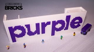 Lego Purple Logo with Purple Mattress Speed Build