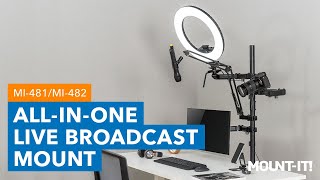 All-In-One Live Broadcast Mount - Single and Dual Monitor | MI-481 \u0026 MI-482 (Features)