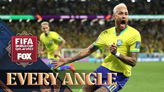 Neymar UNLEASHES and scores for Brazil against Croatia in the 2022 FIFA World Cup | Every Angle