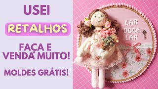 Boneca para Decorar a Porta! 😍 #passoapasso #bonecadepanopassoapasso #costuracriativa