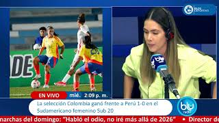 La Selección Colombia ganó frente a Perú 1- 0 en el Sudamericano Femenino Sub-20