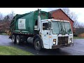 Waste Management Mack LE McNeilus Rear Loader Garbage Truck Packing Manual Town Home Recycling