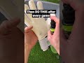 How to keep gloves looking NEW 🧼🧤 #goalkeeper #asmr #gloveglu