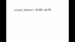 Simple Assignment Statements