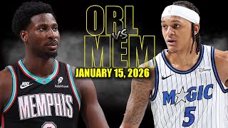 Orlando Magic vs Memphis Grizzlies Full Game Highlights - January 15, 2026 | NBA Season