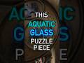 Making a Puzzle Piece from Aquatic Colored Glass #vlog #shorts