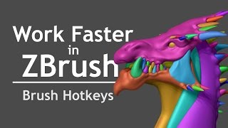 Work Faster in ZBrush -Brush Hotkeys