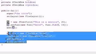 Java Programming Tutorial 64 JCheckBox
