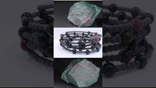 BLOODSTONE COIL BRACELET