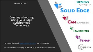 Solid Edge Synchronous Technology Tutorial