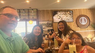 Family enjoys Trung Nguyen coffee in America.