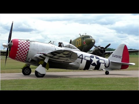 Republic P-47D Thunderbolt "Nellie B" At Duxfords D-Day 75 Air Show ...