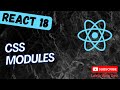 120. CSS Modules to scope the styles locally for React Components in react App - react18