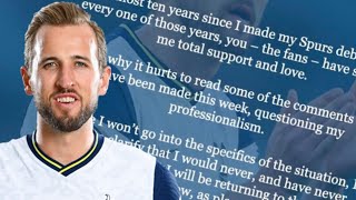 OFFICIAL STATEMENT FROM HARRY KANE: "I Have Never Refused to Train. I am Returning Tomorrow"