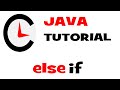 Minute Code: JAVA else IF