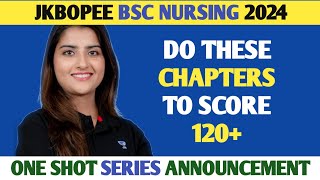 Jkbopee Bsc Nursing Chapter Wise weightage | bsc nursing one shot videos