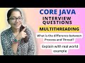 Process vs Threads: Understanding Multithreading in Java - Interview Preparation Guide