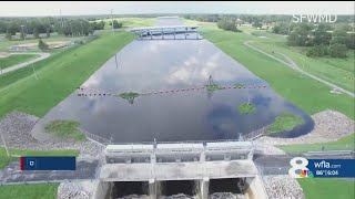 Tampa Bypass Canal System in place to prevent flooding and divert water in the event of Hurricanes o