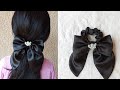 How to make scrunchies with bow and tail at home|Easy scrunchies pattern for beginners