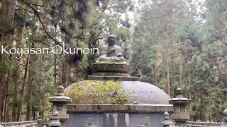 4K Japan Koyasan Ambient Rain Walk through the Okunoin Graveyard