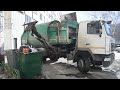 Мусоровоз КО 449 33 на шасси МАЗ 5340c2 А 457 АН 122 . Бизон с бочкой. garbage truck maz 5340c2.