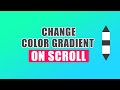 Change Background Color Gradient using CSS  - Tutorial