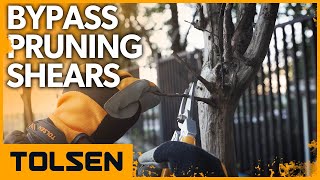 TOLSEN Bypass Pruning Shears with Sharp Precision-ground Steel Blades