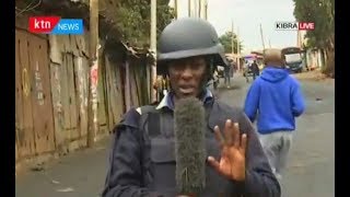 KTN Senior reporter Duncan Khaemba and cameraman Otieno apprehended at Kilimani Police Station