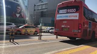 인천 광역버스 9500번 마니교통 현대 뉴프리미엄 유니버스 4784호 고속터미널 출발