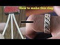 making a ring from silver wire/how it's made/jewellery making/gold smith luke