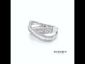 baguette and round diamonds 1.17 carats x design ring