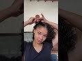 Dica de penteado simples| cabelo cacheado curto🤎